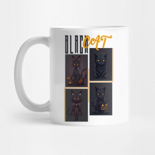 Black cat Mug